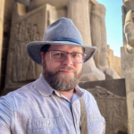Nate Loper at Luxor Temple in Egypt