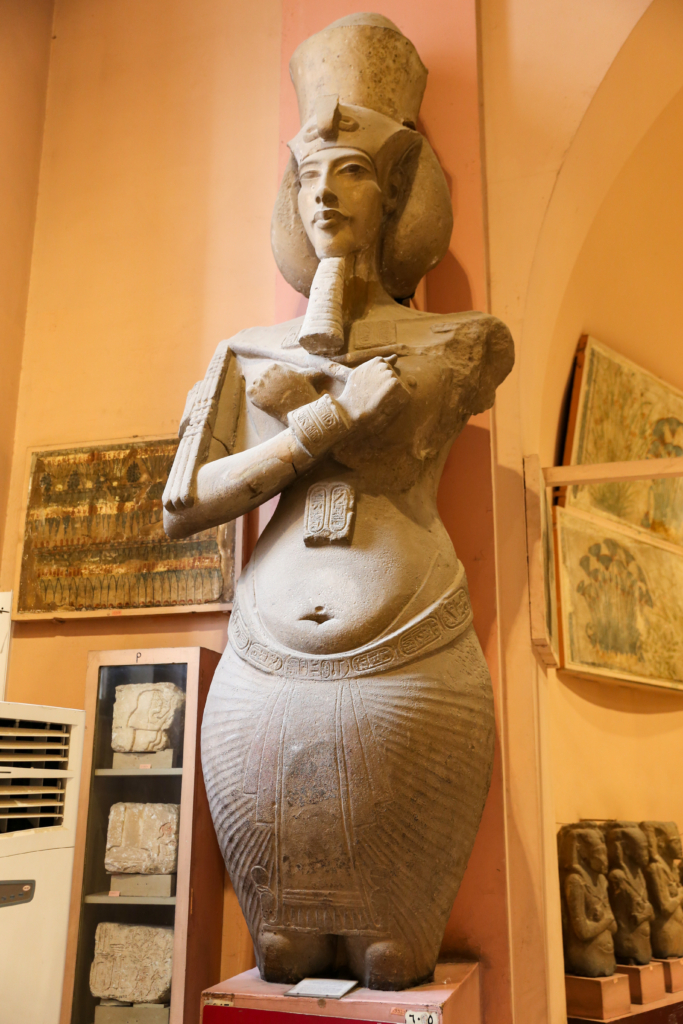 Akhenaten Statue in Egyptian Museum, Cairo City, Egypt